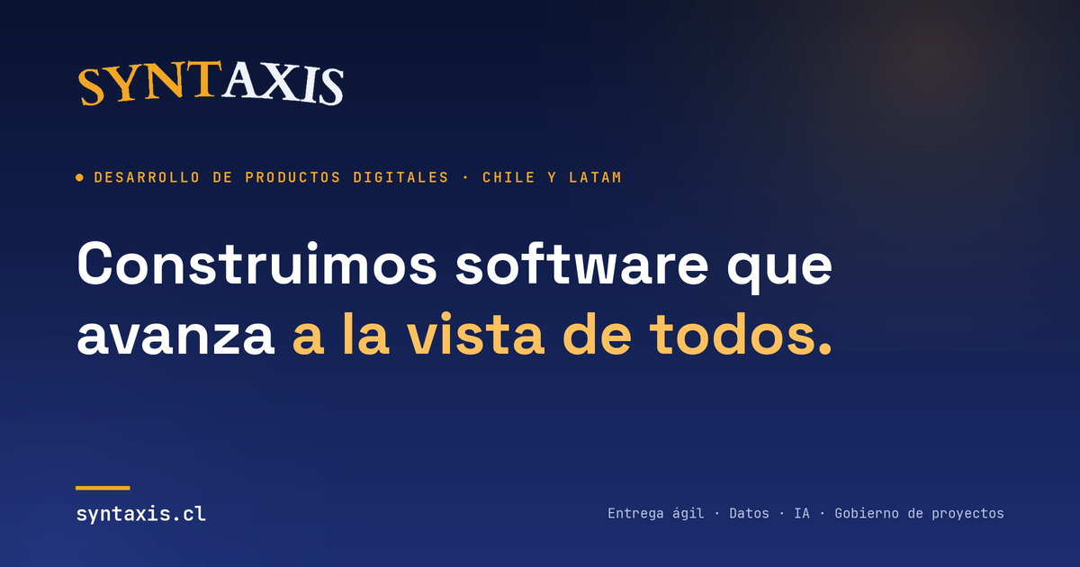 Syntaxis — Evolución digital que llega a producción